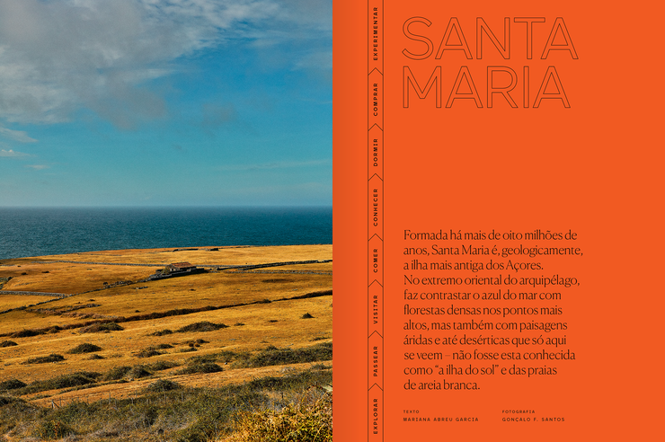 Imagens do interior da Revista Observador Lifestyle Guia de Viagem dos Açores