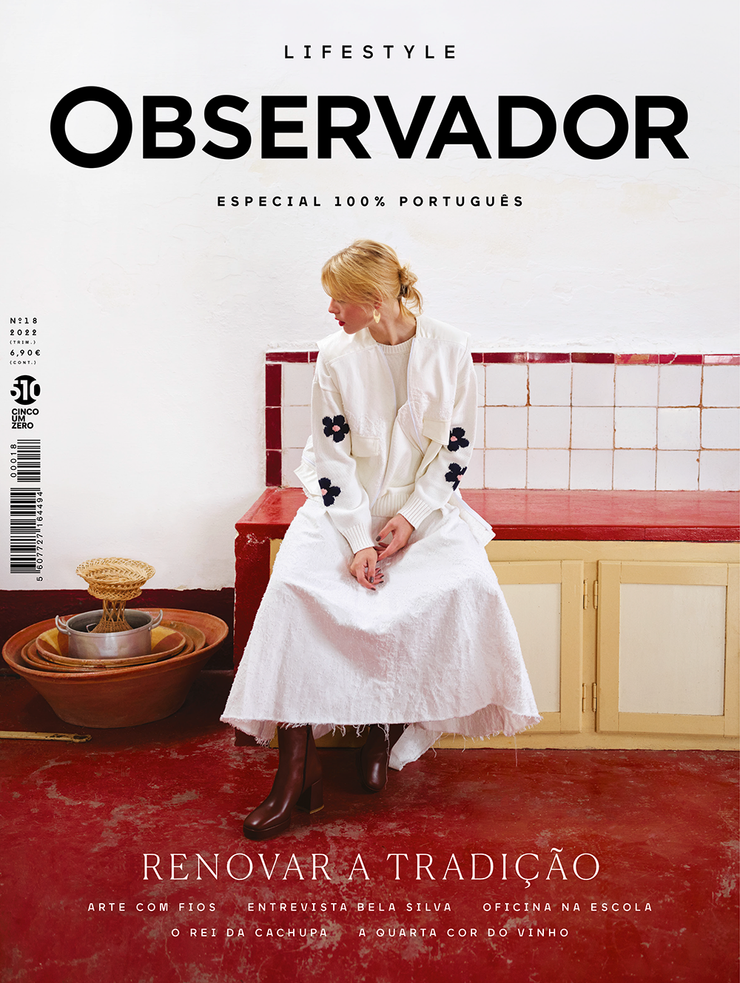 Capa da Revista Observador Lifestyle 18 Especial 100% português 